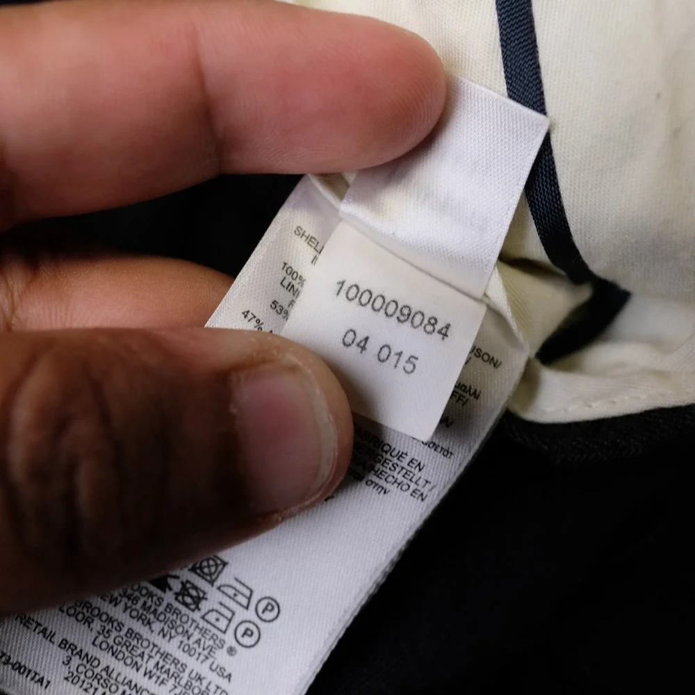 Brooks Brothers Pants Mens 36x32 Gray‎ 1818 Regent Wool Dress Pleated Lined